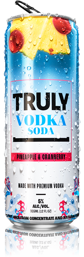Pineapple & Cranberry Vodka Soda